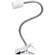 CXtech LED Klemmleuchte Tischlampe Lampenfassung E27 Schwanenhals Schreibtischlampe Klemmbar Lampensockel für Pflanzenlampe Wärmelampe Leselampe - BIHAUWW8