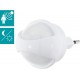 EGLO LED Steckdosenlampe Tineo Steckdosenleuchte mit Nachtlicht-Funktion und Day & Night Sensor Steckerleuchte aus Kunststoff in Weiß LED Steckerlampe warmweiß - BMGJGB81