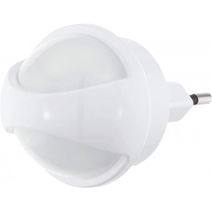 EGLO LED Steckdosenlampe Tineo Steckdosenleuchte mit Nachtlicht-Funktion und Day & Night Sensor Steckerleuchte aus Kunststoff in Weiß LED Steckerlampe warmweiß - BMGJGB81
