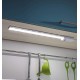 EGLO LED Unterbauleuchte Teya Unterschrankleuchte Küche mit Bewegungsmelder Küchenlampe aus Alu in Silber Kunststoff in Weiß LED Küchenleuchte neutralweiß L 60cm - BBVIF7VK