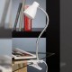 LED Klemmleuchte Schreibtisch Klemmlampe Bett inkl. An Aus Schalter an dem Kabel 2.5 Watt 250 Lumen warm weißes Licht Flexarm weiß 28.5 x 15.5 cm - BGUOAQ2N