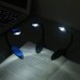 Lsgepavilion LED-Lampe Leselampe Mini-Clip biegbar für Schlafzimmer Schlafsaal Geschenk Blau - BJEMB892