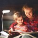 QJUZO Klemmleuchte Leselampe Kinder Bett LED Dimmbar Leselampe Buch Klemme USB Aufladbar Schreibtischlampe Weiß Schwanenhals lampe 3000K~6000K Touch Buchlampe - BODYC364