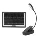 Wiederaufladbare Solar-Klemmlampe komfortable Beleuchtung flacher Sockel flimmerfrei Clip-On-Leselampe 5 V flexibler Schwanenhals für den Heimgebrauch - BXROY888
