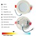 5XSweier 7W LED-Deckeneinbauleuchte IP44 Aluminium-Druckguss-Spot-Licht warmweiß 3000K 230V geeignet für Wohnzimmer Schlafzimmer Küche Bad Ausschnitt Ø88-100mm - BUYGY97A