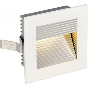 SLV LED Einbauleuchte Frame Curve | Wand- und Deckenleuchte zum Einbau | Eckig Weiß 3000K Warmweiß | Stilvolle Wandleuchte Einbau-Strahler LED Treppen-Beleuchtung Stufen-Licht Treppenlicht - BIRQYKE6