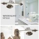 LED Badezimmer Vanity Leuchten über Spiegel Bad Spiegel Lampen Öl eingerieben Bronze,11W-75cm - BCWDPB78