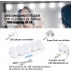QYH Led Spiegelleuchte,10 Dimmbar Schminklicht,Make Up Licht,Spiegellampe,USB-Kabel Schminklampe für Schminktisch Beleuchtung - BYHXQK4D