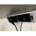 BOLD LED Küchen-Unterbauleuchte Unterschrank-Leuchte mit 2 Steckdosen und 2 USB-A Anschlüsse 1500 Lumen | 18 W | 4000k Neutralweiß | IP20 | 80 cm Länge Silber - BRKFGHMH