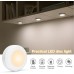 Schrankleuchten LED-Nachtlichter batteriebetriebenes Puck-Licht dimmbar mehrfarbig Party-Atmosphäre Licht mit Fernbedienung für Küche Regal Kleiderschrank - BMYVZ65Q