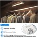 SIBI LED Sensor Licht Großer Weitwinkel Bewegungsmelder Schranklicht USB Wiederaufladbare Lichtleiste für Kleiderschrank Küche Unterbau Schrank Beleuchtung Warmweiss 3000K 2 Stück - BXBWL4VW