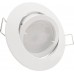 10er-Set LED Einbaustrahler PAGO 230V Farbe: Weiß inkl. austauschbarem LED-Leuchtmittel in Warm-Weiß - BFNRRE66