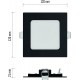 EMOS LED Panel 7 W quadratische 480 lm Einbauleuchte Deckenleuchte 12 x 12 cm extra flach Einbautiefe 2,1 cm 3 einstellbare Lichtfarben warmweiß-neutralweiß 3000 3500 4000K inkl. LED-Treiber - BNOTAM9M