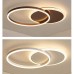 LED Deckenleuchte YANXY Moderne Ring Design Decken Lampe Minimalistisch Fernbedienung Dimmbar Aluminium Acryl Beleuchtung Kinderzimmer Lampe Esszimmerlampe Schlafzimmerlampe Badezimmerlampe - BNCBKKWD