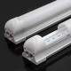 [Premium 103 lm W]OUBO Leuchtstoffröhre 90CM LED Lichtleiste T8 Tube 14W 1450 Lumem 6000K Kaltweiß Leuchtstofflampe mit Fassung Unterbauleuchte milchige Abdeckung - BKNZZ8QV