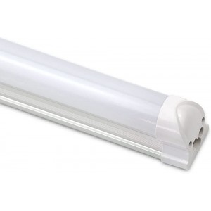 Vkele LED 120cm T8 Leuchtstoffröhre mit Fassung komplett Warmweiß milchige Abdeckung für Keller Büro Shop Fabriken - BJKPH5MM