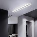 ZMH LED Deckenleuchte Panel dimmbar mit Fernbedienung 80cm 30W aus Metall und Acryl weiße Bürolampe moderne Deckenbeleuchtung geeignet auch für Wohnzimmer Schlafzimmer Flur Küche Balkon - BIWRNAWB