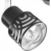 3-flammiges Schienen-Beleuchtungs-Set Deckenstrahler drehbares schwarzes Muster Lampenhalterung für Badezimmer Küche Wohnzimmer inklusive 3 GU10-Halogenlampen - BSOUP8JD
