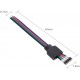 Tnfeeon 4Pin männlicher weiblicher RGB Verbindungsstück Draht Kabel 4Pin LED Strip Verbinder 10pcs LED Streifen Licht Draht Kabel Verbindungsstück Adapter für 3528 5050 SMD LED Streifen Licht - BINMDWQE