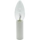3 Stück E14 Kerzenhülse Weiß L. 65mm Kunststoff für Kerzenfassung Kronleuchter Lüster Kerzenhülle Fassungshülse - BKVBS184