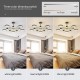 50 W Moderner Kronleuchter GEADI Dimmbare LED Schwarz und Gold Sputnik Kronleuchter mit Fernbedienung 10-Lichter Deckenleuchte Pendelleuchte für Wohnzimmer Schlafzimmer Esszimmer - BIXZPV4W