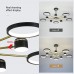 50 W Moderner Kronleuchter GEADI Dimmbare LED Schwarz und Gold Sputnik Kronleuchter mit Fernbedienung 10-Lichter Deckenleuchte Pendelleuchte für Wohnzimmer Schlafzimmer Esszimmer - BIXZPV4W