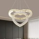 LED-Deckenleuchte Heart Ring Crystal Chandelier Light Dimmbare Deckenpendelleuchte aus Metall - BZVWLJBJ