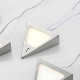 PRIOS LED Unterschrankleuchten Unterbauleuchte 'Odia' dimmbar mit Bewegungsmelder Modern in Alu aus Edelstahl u.a. für Wohnzimmer & Esszimmer 5 flammig inkl. Leuchtmittel Wohnzimmerlampe - BGAKB7K6