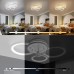 WAYRANK LED Deckenleuchte Dimmbar Modern Lampen mit Fernbedienung 4 Ring Wohnzimme Deckenlampe für Schlafzimmer Büro Küche 3000K-6000K 48W - BFUYAA3H
