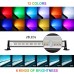 CLV 42W RGB LED Wallwasher Partylicht 2er LED Bar Lichteffekte mit RF 360° Fernbedienung IP66 Wasserdicht led Farbwechsellichter mit Memory funktion Timer für Garten Party Halloween Deko - BKNKSE6D