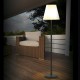 EASYmaxx Solar-Standleuchte für Garten Terrasse Wohnzimmer | In- & outdoor mit 32 warmweißen LEDs | Dimmbar | bis zu 6 Std Leuchtdauer [Höhe 1,50m] - BFSJY6E4
