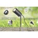 lambado® Smart LED Gartenstrahler RGB Wifi mit Erdspieß inkl. 5W GU10 Alexa & Google Home kompatibel Schwarze Gartenleuchte wasserfest IP67 inkl. 1,5m Kabel mit Stecker - BZJFAV1K