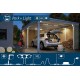 Paulmann 94510 Park + Light LED Außenleuchte Carportleuchte erweiterbar IP44 incl. 3x2 W dimmbar Warmweiß Anthrazit Kunststoff Garagenlicht 3000 K - BIUVAEW6