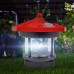 Prosperveil Solar LED Leuchtturm Lichter Garten Ornamente Laterne drehbare Outdoor Wasserdichte Lampe für Deckzaun Lichter Hof Terrasse Beleuchtung Party Decor rot - BXAMRKHD