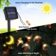Solar Gartenlichter Aktualisierung 7M 50LED Biene 8 Modi Lichterkette IP65 Wasserdicht Außenbeleuchtung Solarbetrieben Beleuchtung zum Haus Patio Zaun Party Weihnachten Baum Warmweiß - BOFWWV7W