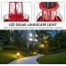 Yardwe Landschaftslicht Solar Rotierendes Leuchtturm im Freien LED- Dekor Licht Solar Light für Garten Terrasse Rasen Rot - BKLPIN5H