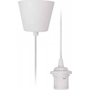 McShine Lampenaufhängung Schnurpendel Fassung | E27 Fassung 230V 1,2m Kabel | ideal für Renovierung | frei wählbarer Lampenschirm Standard - BOKYCJAJ