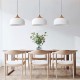tomons Pendelleuchte Weiß LED Deckenlampe Skandinavisch Moderner Simpler Stil für Wohnzimmer Esszimmer Restaurant - BUKUEK6Q