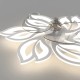 65 cm Deckenventilator mit leisem Licht moderne Lampe umkehrbarer Kinderventilator DC-Motor LED-Deckenventilatoren dimmbare Blumen-LED-Decke für Schlafzimmer Wohnzimmer（Weiß） - BOUSBJQ6