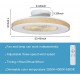 Anresun 23" LED Deckenventilator mit Beleuchtung für Innenküche Badezimmer Schlafzimmer dimmbar mit Fernbedienung 3 Dateien einstellbare Windgeschwindigkeit moderner Deckenventilator - BQLKZK76