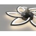 Deckenventilator mit Licht und Fernbedienung Leise Schlafzimmerlampe Kreativer 6 Lichter Design Ventilator mit Lampe LED Deckenleuchte Dimmbar Esstisch Esszimmer Fan Lampe Schwarz - BABUS6K4