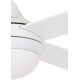 LUCCI AIR Deckenventilator Airlie II von Lucci air mit Licht 2x E27 und Fernbedienung Sommer Winter-Funktion in Weiß 4 Flügel Durchmesser 122 cm - BGRAQ647