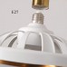Schlafzimmer LED Deckenventilator mit Beleuchtung und Fernbedienung Leise Klein Deckenventilator mit Lampe Dimmbar Timer Modern Design Deckenleuchte Einstellbarer Winkel 30W - BWZRD9QV