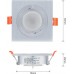 5x LED Einbaustrahler eckig Silber gebürstet 5 Watt 230V dimmbar – GU10 Modul Einbauleuchte schwenkbar – Einbau-Spot Decken-Strahler Deckeneinbaustrahler Deckenspot Warmweiß 3000K - BXONB2B2