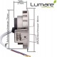 9x Lumare LED Einbaustrahler Dimmbar 4W 400 Lumen IP44 nur 27mm extra flach Einbautiefe LED Leuchtmodul austauschbar Deckenspot AC 230V 120° Deckenlampe Einbauspot warmweiß silber rund Badezimmer - BRTPX2WM