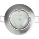 SEBSON Einbaustrahler 6er Pack rund schwenkbar inkl. LED Modul Lampe 5W RA95 warmweiß Unterputz Decken Einbau Rahmen Alu Lochdurchmesser 75mm - BFHEVHN4