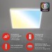 BRILONER Leuchten Smarte LED Deckenleuchte funktioniert mit Alexa WiFi Lampe Backlight-Effekt Farbtemperatursteuerung dimmbare Deckenlampe Fernbedienung LED Panel weiß 42x42 cm - BBYFIW6M