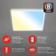 BRILONER Leuchten Smarte LED Deckenleuchte funktioniert mit  Alexa WiFi Lampe Backlight-Effekt Farbtemperatursteuerung dimmbare Deckenlampe Fernbedienung LED Panel weiß 42x42 cm - BBYFIW6M