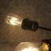 CBJKTX Deckenlampe Vintage Deckenleuchte Retro 6 Flammig Wohnzimmerlampe Industrie E27 Kronleuchter Schwarz Schlafzimmerlampe Industriellampe Esstischlampe Rustikal Stil ohne Leuchtmittel - BQOXBQWW