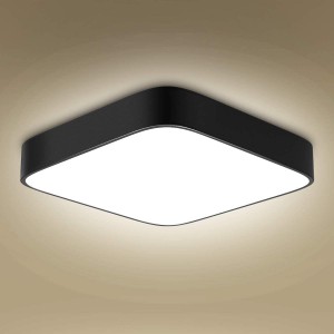 LED Deckenleuchte Deckenlampe LED bedee Küchenlampe 4000K 36W LED Quadratische lampe schwarz Moderne Leuchte für Küche Schlafzimmer Wohnzimmer Esszimmer Balkon Flur - BQSAY848